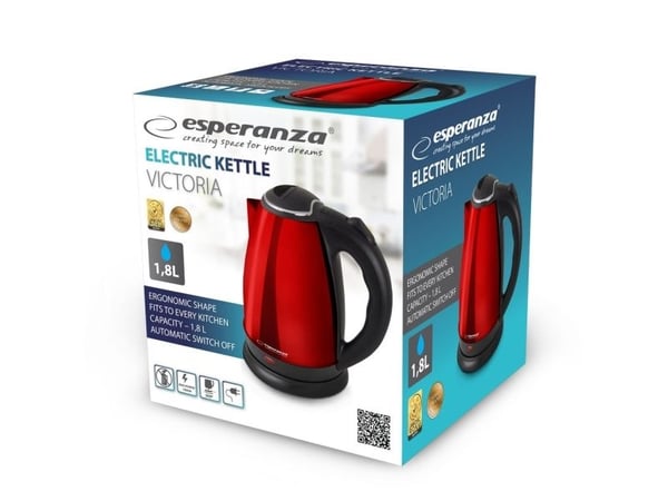 Vattenkokare Esperanza Victoria EKK113R - röd