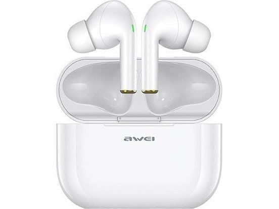 AWEI Bluetooth 5.0 T29 TWS+ hörlurar med dockningsstation vit