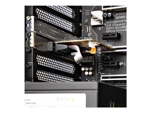 Startech 2-Port PCI Express Serial Card, Dual Port PCIe to RS232 (DB9) Serial Interface Card, 16C1050 UART, Standard or Low Profile Brackets, COM R...