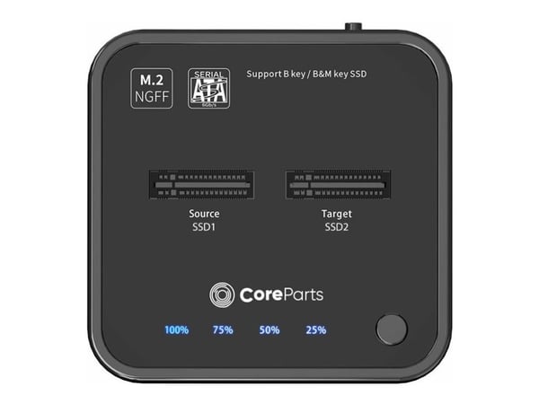CoreParts MS-CLONER-SATA SSD-kloonausasema M.2, Type-C 10 Gbps