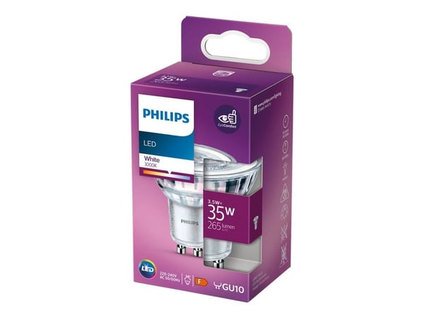 Philips Spotti, 3,5 W, 35 W, GU10, 265 lm, 15000 h, Valkoinen