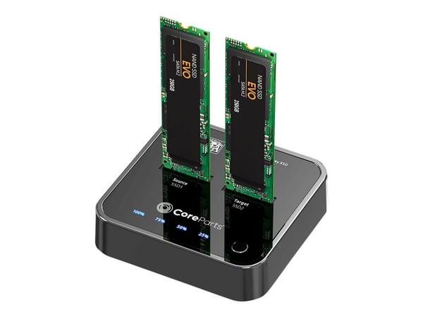 CoreParts MS-CLONER-SATA SSD-kloonausasema M.2, Type-C 10 Gbps