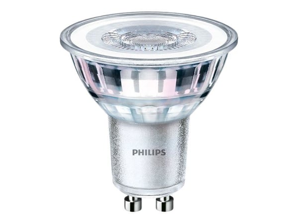 Philips - LED-pære for søkelys - GU10 - 4.6 W (ekvivalent 50 W) - klasse F - hvitt lys - 3000 K (en pakke 2)
