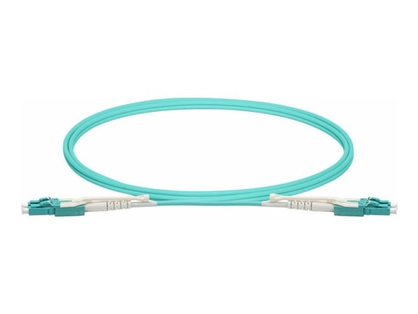 Lanview - Patch-kabel - LC/UPC (hane) till LC/UPC (hane) - 10 m - 3 mm - fiberoptisk - duplex - 150 mikron - OM3 - halogenfri, enhetsstart, snabbko...