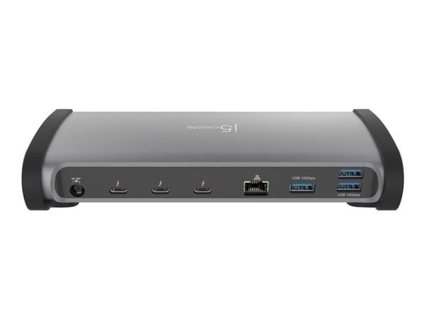 j5create JTD562 - Dokkingstasjon - USB-C / Thunderbolt 3 / Thunderbolt 4 - 2 x Thunderbolt 4 - GigE - 135 watt