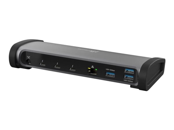 j5create JTD562 - Dokkingstasjon - USB-C / Thunderbolt 3 / Thunderbolt 4 - 2 x Thunderbolt 4 - GigE - 135 watt