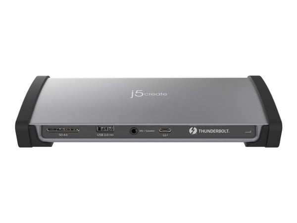 j5create JTD562 - Dokkingstasjon - USB-C / Thunderbolt 3 / Thunderbolt 4 - 2 x Thunderbolt 4 - GigE - 135 watt