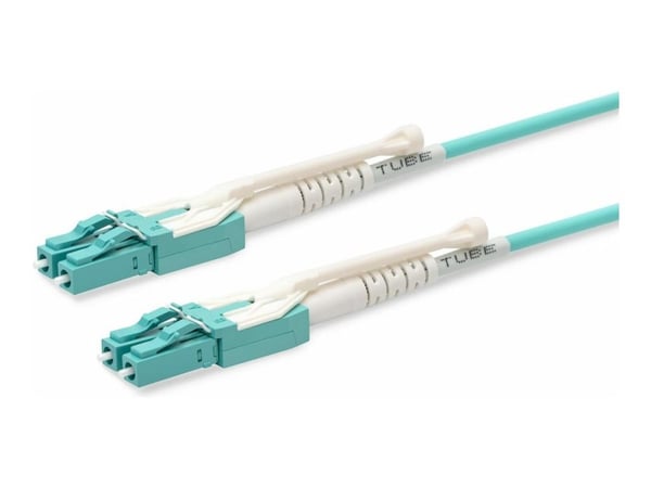 Lanview - Patch-kabel - LC/UPC (hane) till LC/UPC (hane) - 10 m - 3 mm - fiberoptisk - duplex - 150 mikron - OM3 - halogenfri, enhetsstart, snabbko...