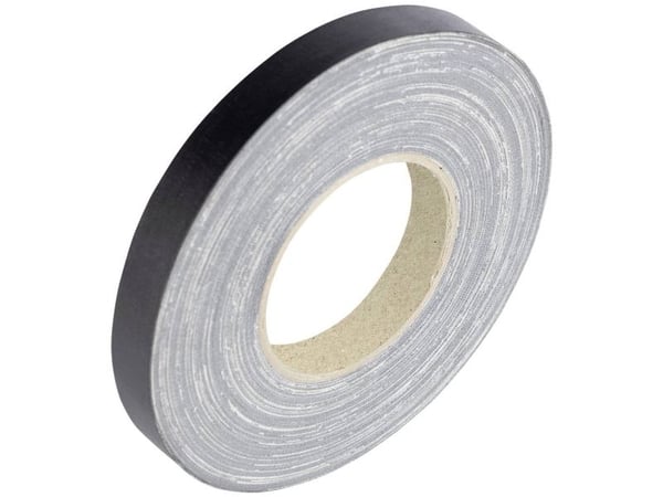 Cimco tekstiltape 162060 sort (L x B) 50 m x 15 mm 1 stk