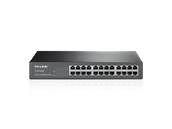 TP-Link TL-SF1024D - V3 - switch - ikke-styrt - 24 x 10/100 - stasjonær, rackmonterbar