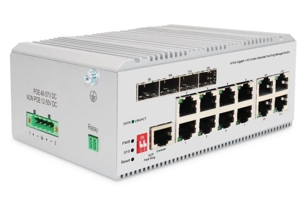 Digitus DN-651145, Hallittu, L2, Gigabit Ethernet (10/100/1000), Täysin kaksipuolinen