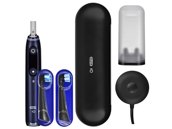 Oral-B iO Series 9N, Voksen, Vibrerende tannbørste, Daglig stell, Gum omsorg, Intense, Sensitiv / Myk, Super sensitive, Whitening, Svart, 2 min, Svart