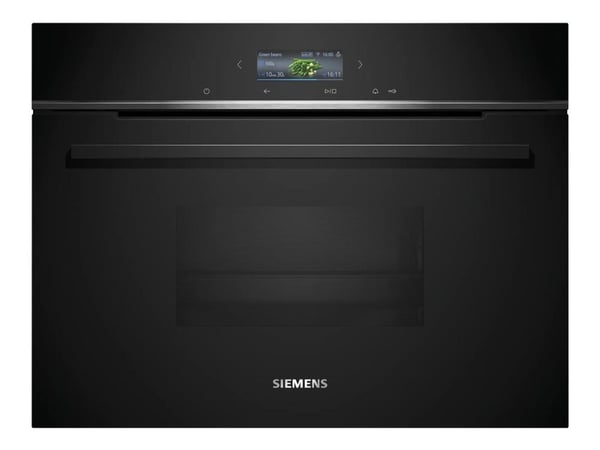 Siemens iQ700 CD714GXB1 - Dampovn - innebygd - Wi-Fi - fordypning - bredde: 56 cm - dybde: 55 cm - høyde: 45 cm - svart