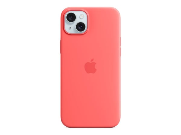 Apple - Skydd för mobiltelefon - MagSafe-kompatibilitet - silikon - guava - för iPhone 15 Plus