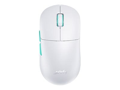 Xtrfy M8 - Mus - optisk - 5 knappar - trådlös - 2.4 GHz - trådlös USB-mottagare - vit