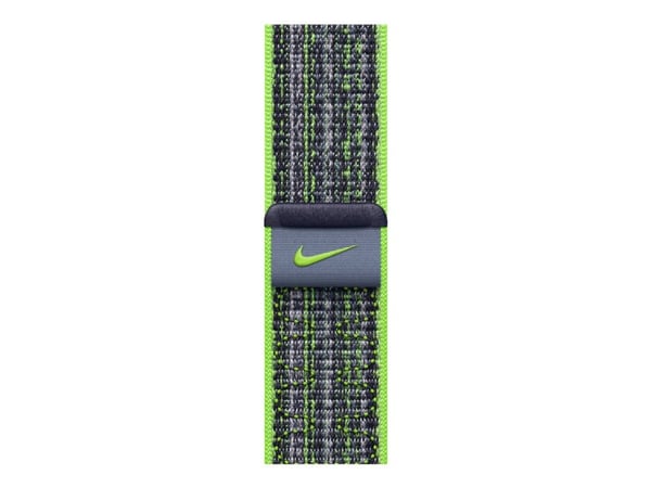 Apple Nike - Silmukka älykellolle - 41 mm - 130 - 190 mm - kirkkaan vihreä/sininen