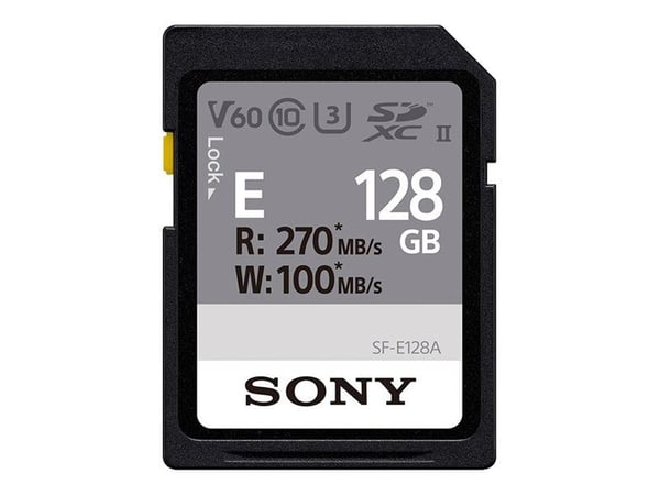 Minnekort Sony minnekort SDXC 128GB E UHS-II C10 U3 V60