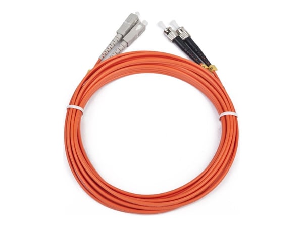 Gembird CFO-STSC-OM2-5M - Nettverkskabel - SC flermodus (hann) til ST flermodus (hann) - 5 m - fiberoptisk - 50 / 125 mikroner - OM2