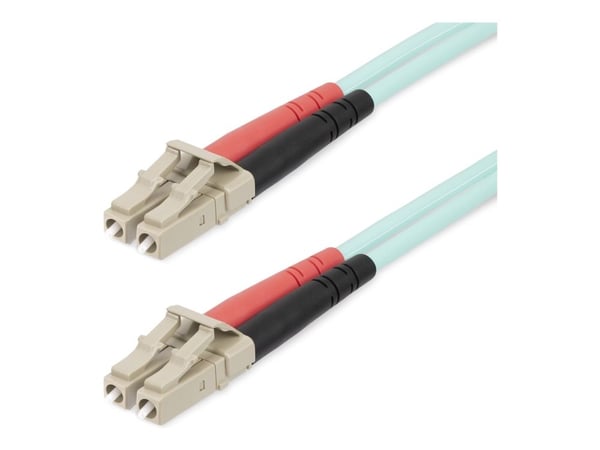 Startech 25m (82ft) LC/UPC to LC/UPC OM4 Multimode Fiber Optic Cable, 50/125µm LOMMF/VCSEL Zipcord Fiber, 100G Networks, Low Insertion Loss, LSZH F... Startech 25m (82ft) LC/UPC to LC/UPC OM4 Multimode Fiber Optic Cable, 50/125µm LOMMF/VCSEL Zipcord Fiber, 100G Networks, Low Insertion Loss, LSZH F...