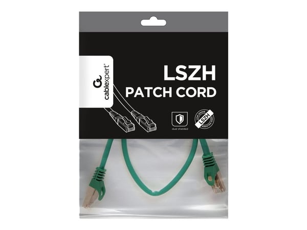 Cablexpert - Koblingskabel - RJ-45 (hann) til RJ-45 (hann) - SFTP - CAT 6a - halogenfri, formstøpt - grønn