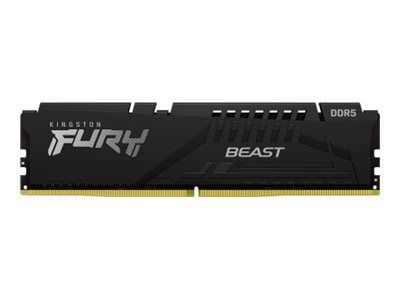 Kingston FURY Beast - DDR5 - sett - 64 GB: 4 x 16 GB - DIMM 288-pin - 6000 MT/s / PC5-48000 - CL40 - 1.35 V - ikke-bufret - on-die ECC - svart