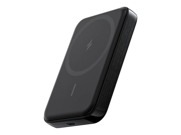 Anker MagGo PowerCore 5000 - Trådløs nødlader - magnetmontering - 5000 mAh - 7.5 watt - Fast Charge, PD - svart