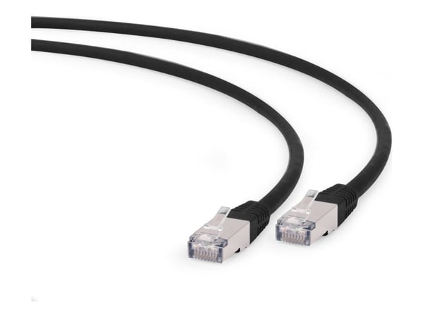 Cablexpert - Kablage - RJ-45 (hann) til RJ-45 (hann) - 25 cm - SFTP - CAT 6a - halogenfri, formet - svart