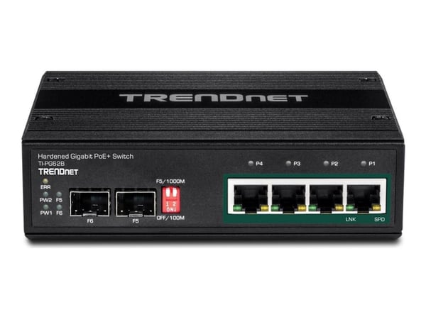 Trendnet TI-PG62B, Hallitsematon, L2, Gigabit Ethernet (10/100/1000), Täysin kaksipuolinen, Power over Ethernet -tuki, Seinäkiinnitteinen