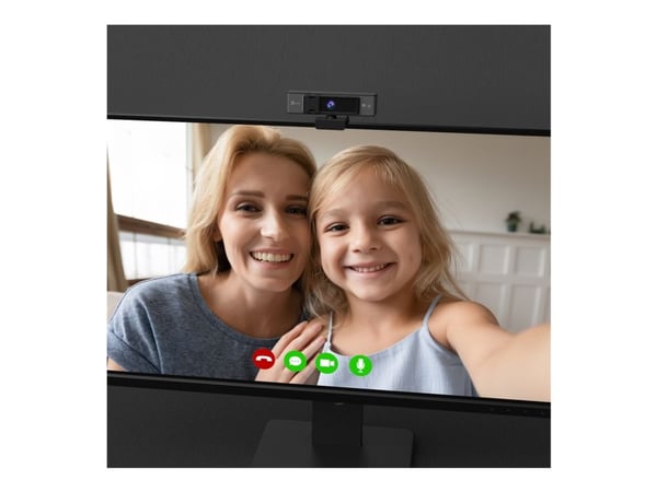 j5create JVCU435 - Webbkamera - färg - 8 MP - 3840 x 2160 - 4K - ljud - USB 2.0 / USB-C - H.264, MJPEG, YUV2 - DC 5 V