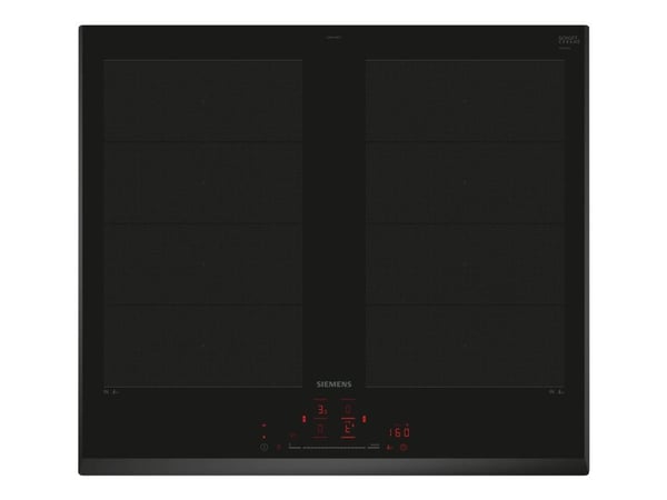 Siemens iQ700 EX651HXC1E - Induksjonskomfyrtopp - 4 plater - Nisje - bredde: 56 cm - dybde: 49 cm - fasett - svart