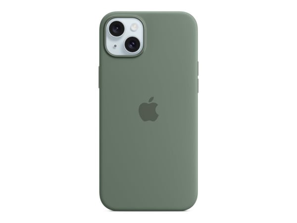 Apple - Baksidedeksel for mobiltelefon - MagSafe-samsvar - silikon - sypress - for iPhone 15 Plus
