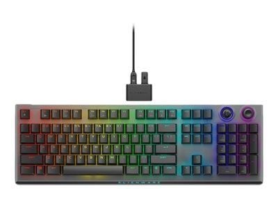 Alienware Tri-Mode AW920K - Tastatur - AlienFX per nøkkel RGB / 16,8 millioner farger - trådløs - 2.4 GHz, Bluetooth 5.1, USB - QWERTY - amerikansk...