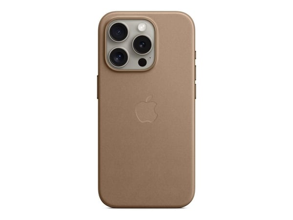 Apple - Baksidedeksel for mobiltelefon - MagSafe-samsvar - mikrotvill - musegrått - for iPhone 15 Pro