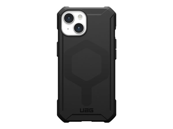 UAG Rugged Case for Apple iPhone 15 [6.1-inch] - Essential Armor Black - Baksidesskydd för mobiltelefon - MagSafe-kompatibilitet - svart - för Appl...