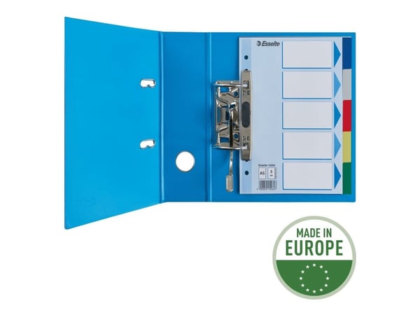 Esselte - Inndeler - 5 deler - for A5 (148 x 210 mm) - med fliker