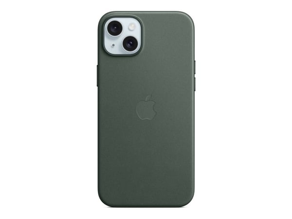 Apple - Baksidedeksel for mobiltelefon - MagSafe-samsvar - FineWoven - eviggrønn - for iPhone 15 Plus