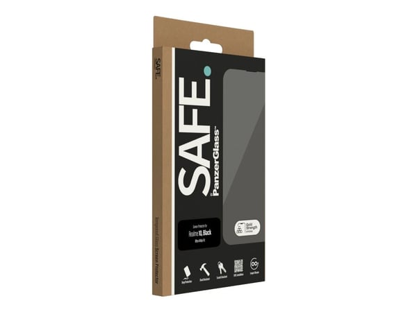 SAFE. by PanzerGlass - Skjermbeskyttelse for mobiltelefon - ultrabred passform - glass - rammefarge svart - for Realme 10