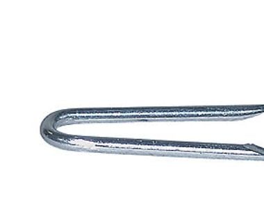 Galvaniserade stängselklämmor 4.2x50 - För fastsättning av stängsel, tråd, nät etc. i trä, förpackning med 150 st