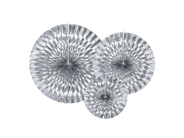 Dekorativa rosetter, silver