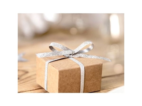 Presentband, silver glitter 225 m