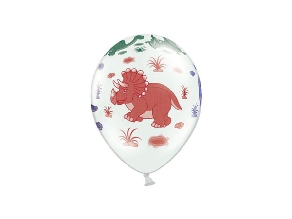 Party Deco ballonger dinosaurer mix 30 cm 6 st