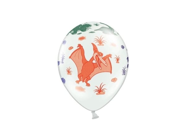 Party Deco ballonger dinosaurer mix 30 cm 6 st