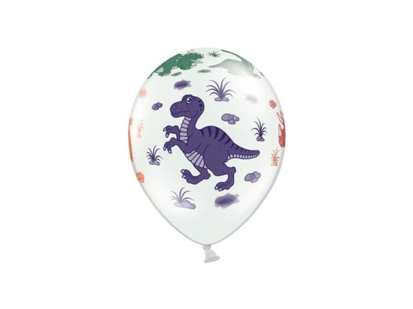 Party Deco ballonger dinosaurer mix 30 cm 6 st