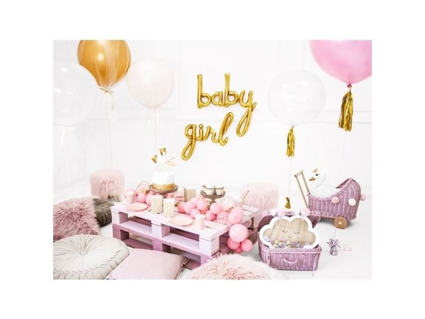 PartyDeco TG1-019M-KARTON, Garland, Gull, 1,5 m, 50 stykker