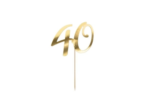 Kagepynt 40 guld