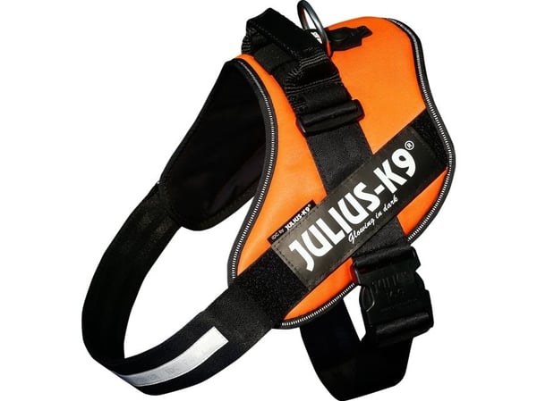 Julius-K9 K9 IDC sele, strl. 0, UV orange, 58-76 cm