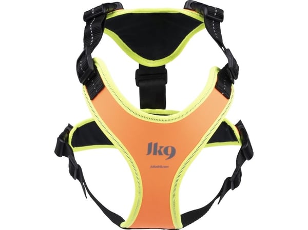Julius-K9 K9 Mantrailing/Outd. sele, Str.: L-XL/Uv Orange m. neon kant