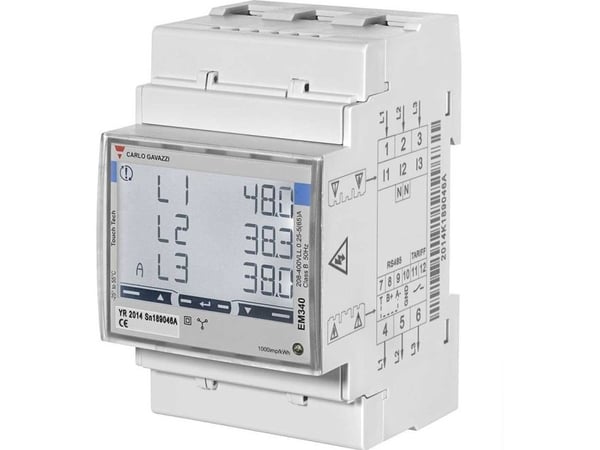Carlo Gavazzi Automation EM340DINAV23XS1PFB, LCD, 65 A, 132 mm, 105 mm, 70 mm, 300 g