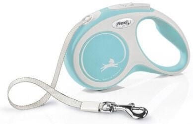 Flexi New Comfort, Hund, Tilbaketrekkelig, Blå, Hvit, Teip, 15 kg, S
