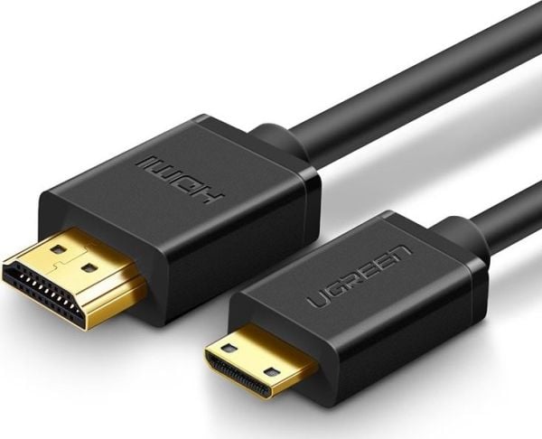 Ugreen 11167, 1,5 m, HDMI Type C (Mini), HDMI Type A (Standard), 3D, 10,8 Gbit/sek, Svart